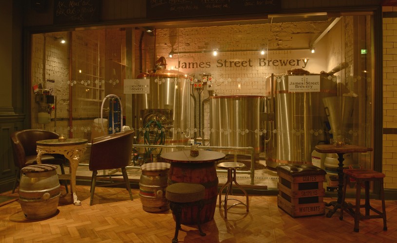 Brewery inside pub